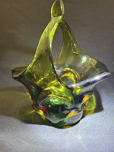 Vtg murano czech sommerso - or,