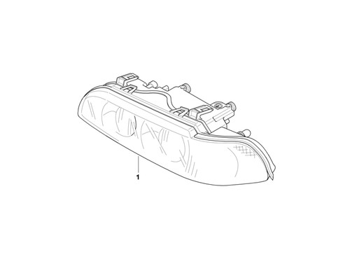 Bmw genuine left headlight - genuine,