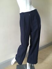 vintage blue pinstripe wool trousers 1930s Hepburn, Oxford bags