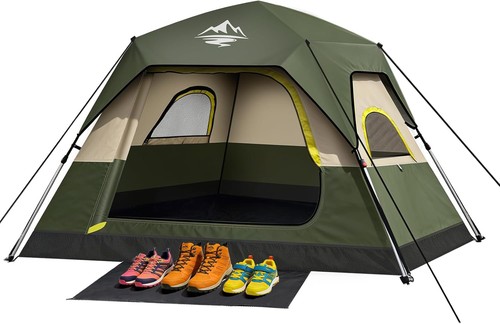 Pop camping tent - up,