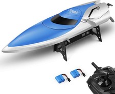 GizmoVine RC Boat, 2.4GHZ 15MPH High Speed Remote Control Boat with 2 Rechargab