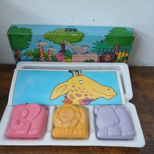 Avon Animal Vintage Zoo Soaps in Original Polystyrene & Box Hippo Elephant Lion