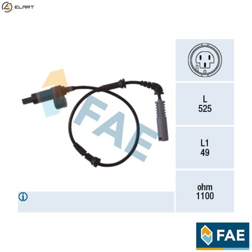 Sensor wheel speed 78018 - sensor,