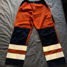 Portwest Hi-Vis Work Trousers 32/34 Waist 32 Leg
