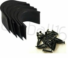 6 x REPLACEMENT UNIVERSAL POOL TABLES RUBBER POCKETS / LINERS & 30 TACKS / NAILS