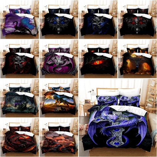 Dragon cross quilt - dragon, duvet