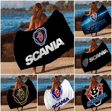 SCANIA Trucks 3D Microfiber Bath Towel Swim Holiday Beach Towel Blanket Gift
