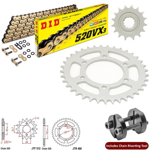 Er500 chain sprocket kit did - er500,