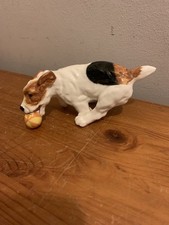 Royal Doulton Jack Russell Terrier Running With Yellow Ball 5” HN1097