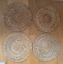 4 x VINTAGE RATTAN HEAT