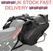 RHINOWALK MT1448 Waterproof Motorcycle Pannier Saddle Bags 48L (24Lx2) Rack less