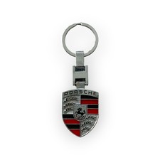 Porsche Crest Metal Keyring