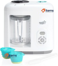 Tommee Tippee Portable Baby Food Steam Blender White Steamer Processors