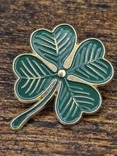 Four Leaf Clover Shamrock Pin