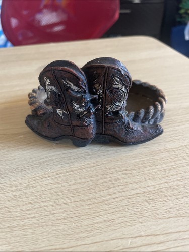 Cowgirl boots soap dish - boots,