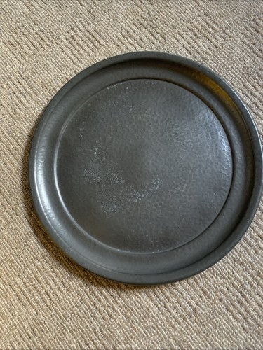 Roundhead pewter plate made - made, in