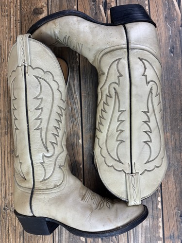 Tony lama vintage - vintage, cream