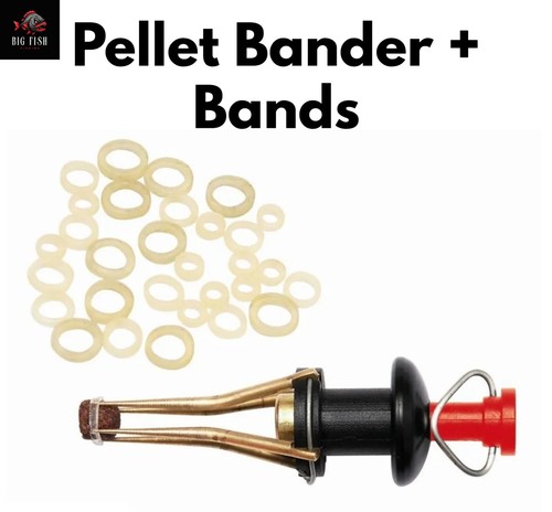 Fishing pellet bander - +, bands