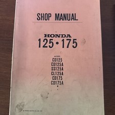 Honda 125-175 Shop Manual 1971 - CD SS CL