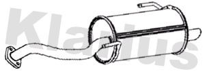 Rear muffler fits - muffler, nissan