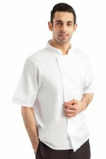 Whites Chefs Jacket Boston Short Sleeve Professional Kitchen Uniform Unisex