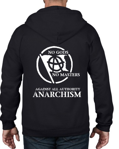 Anarchy slogan full zip - anarchy,