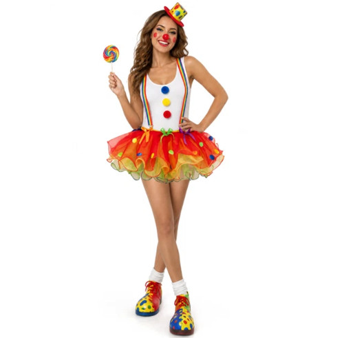 Halloween clown tutu costume - halloween,