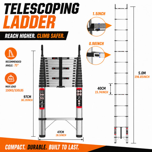 Telescoping ladder extension - ladder,