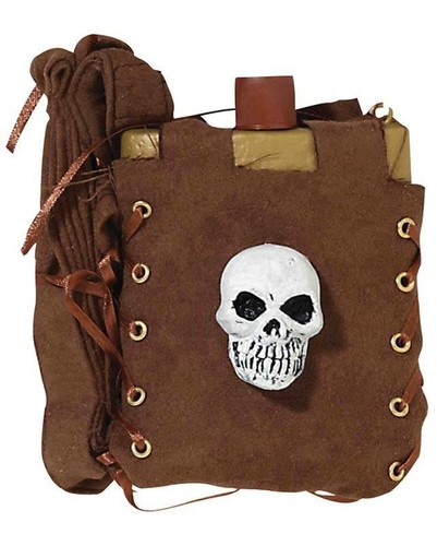 Pirate flask buccaneer costume - flask,
