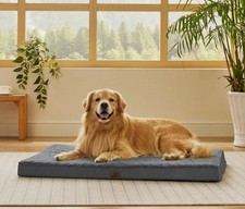 Bedsure Large Dog Bed Washable Orthopedic Dog Bed Mattress Mat Dog Crate Large