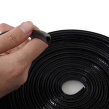 10M Black Car Door Boot Edge Protector Strip Trim U Shape Guard Seal Rubber UK