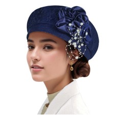 Fashion Flower Beret Turban