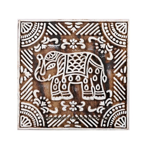 Indian wooden printing block - indian,