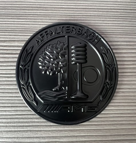 Black amg badge sticker - black,
