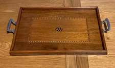 Edwardian Inlaid Tea Tray With