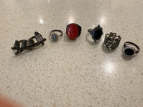 Vintage dress rings - x, 6