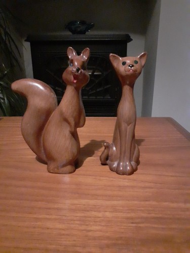 Vintage mid century wood - ,