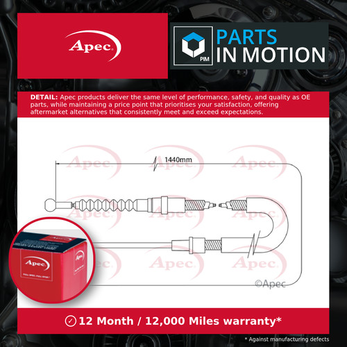 Handbrake cable fits - fits, vw