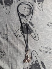 Rare Vintage Vivienne Westwood Silver 925 Elephant Pendant Leather Necklace