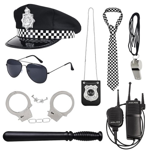 Police costume accessories set - police,