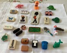 VINTAGE 1980’s NOVELTY ERASERS/RUBBERS