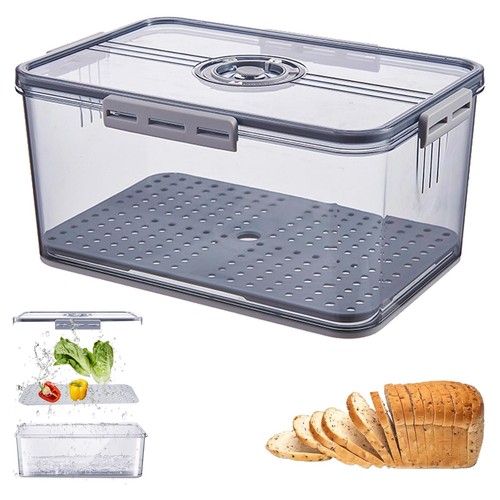 Large clear bread box - large,