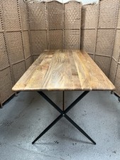 Swoon Houdini Dining Table 6-8 Seat, Oak Stained Mango Wood RRP749