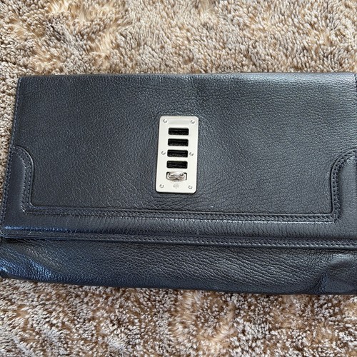 Mulberry black leather clutch - mulberry,