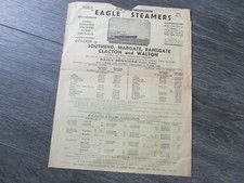 Eagle Steamers 1938 Programme