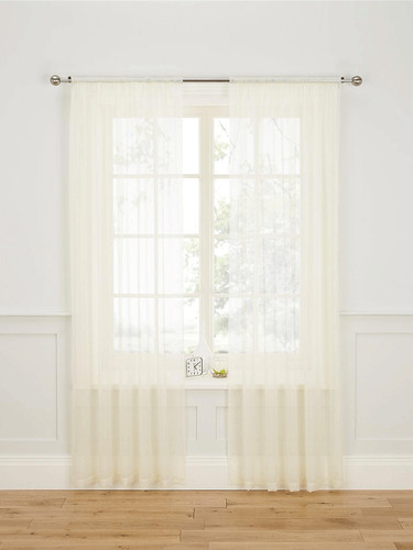 Pair plain sheer - plain, voile