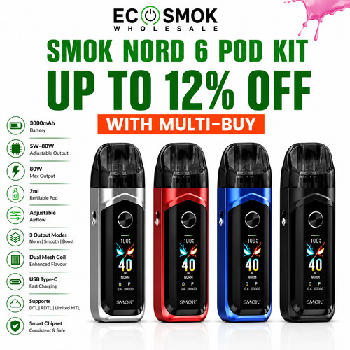 Smok nord 80w - 80w, pod