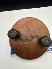Antique 5" Dia Mahogany Wood &