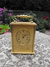 Vintage Heavy 1.035g Swiss Angelus Electronic Clock Oval Face Works Well