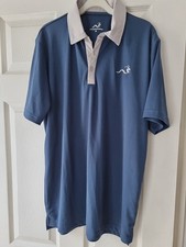 Blue Woodworm Golf Polo Shirt